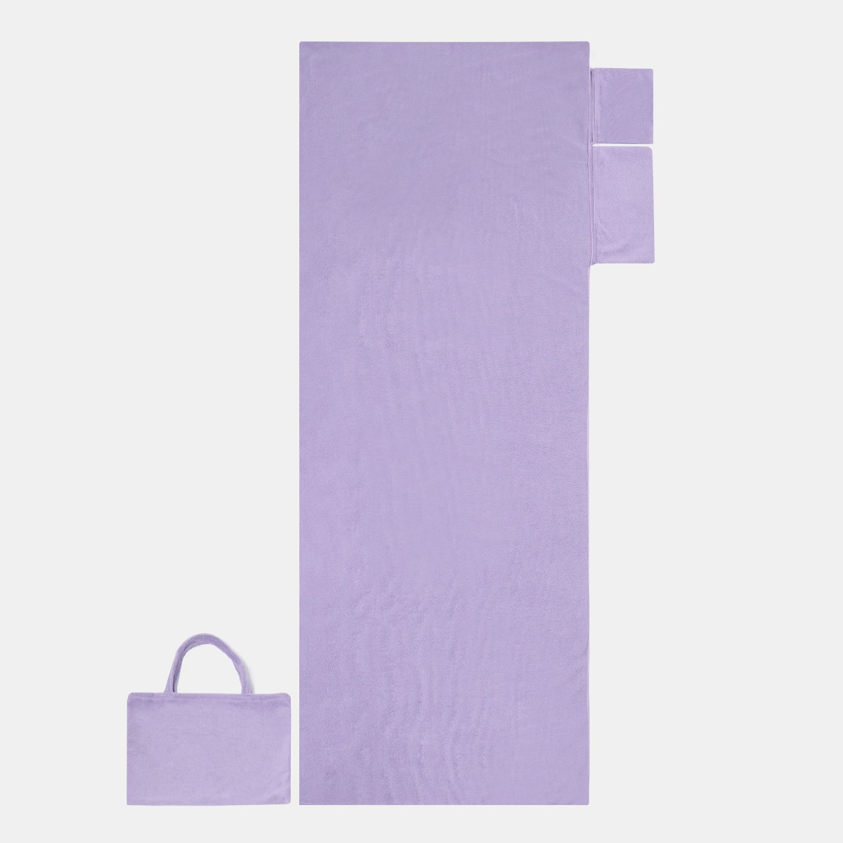 OHS Beach Towel In A Bag - Lilac>