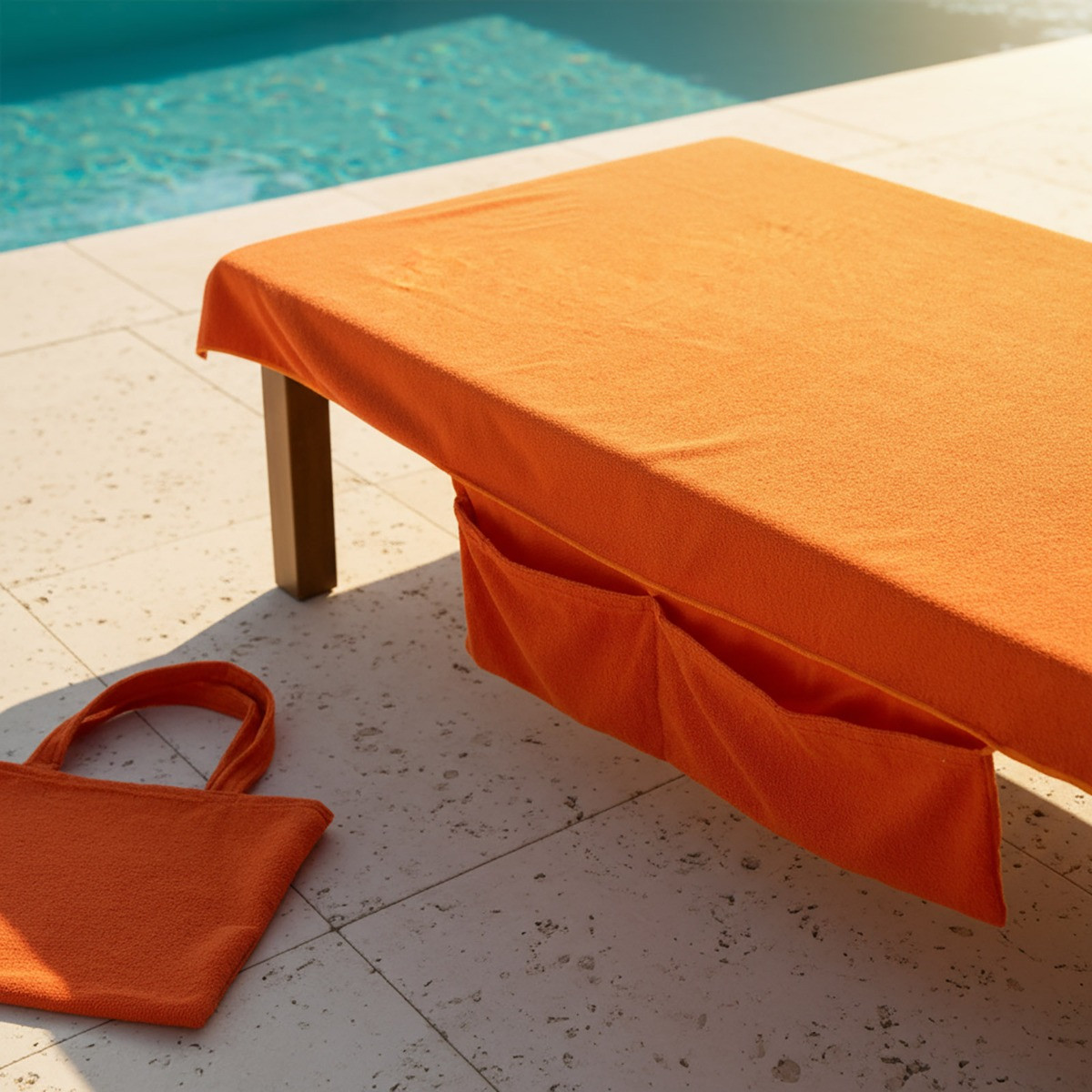 OHS Beach Towel In A Bag - Orange>