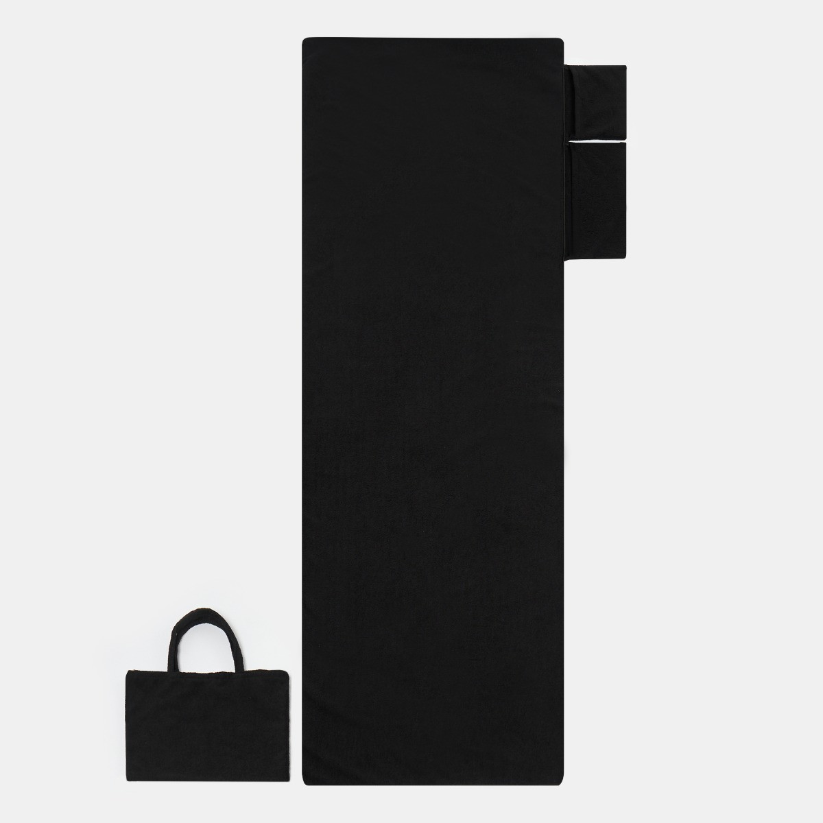 OHS Beach Towel In A Bag - Black>