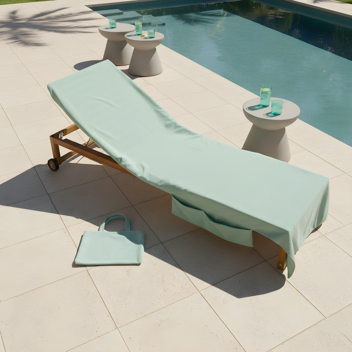 OHS Beach Towel In A Bag - Sage>