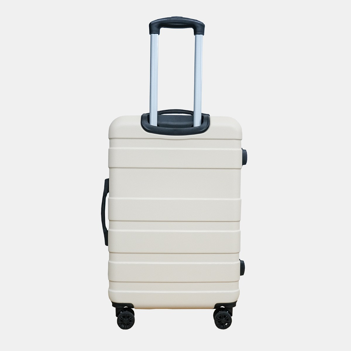 OHS 4 Wheel Hard Shell Suitcase, Cream - 3 Pack>