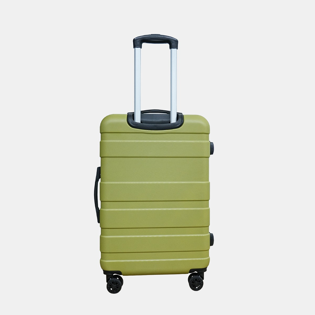 OHS 4 Wheel Hard Shell Suitcase, Olive Green - 3 Pack>