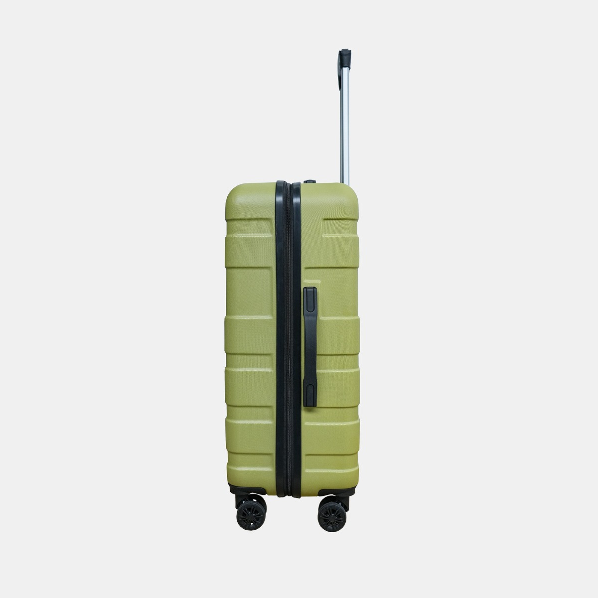 OHS 4 Wheel Hard Shell Suitcase, Olive Green - 3 Pack>