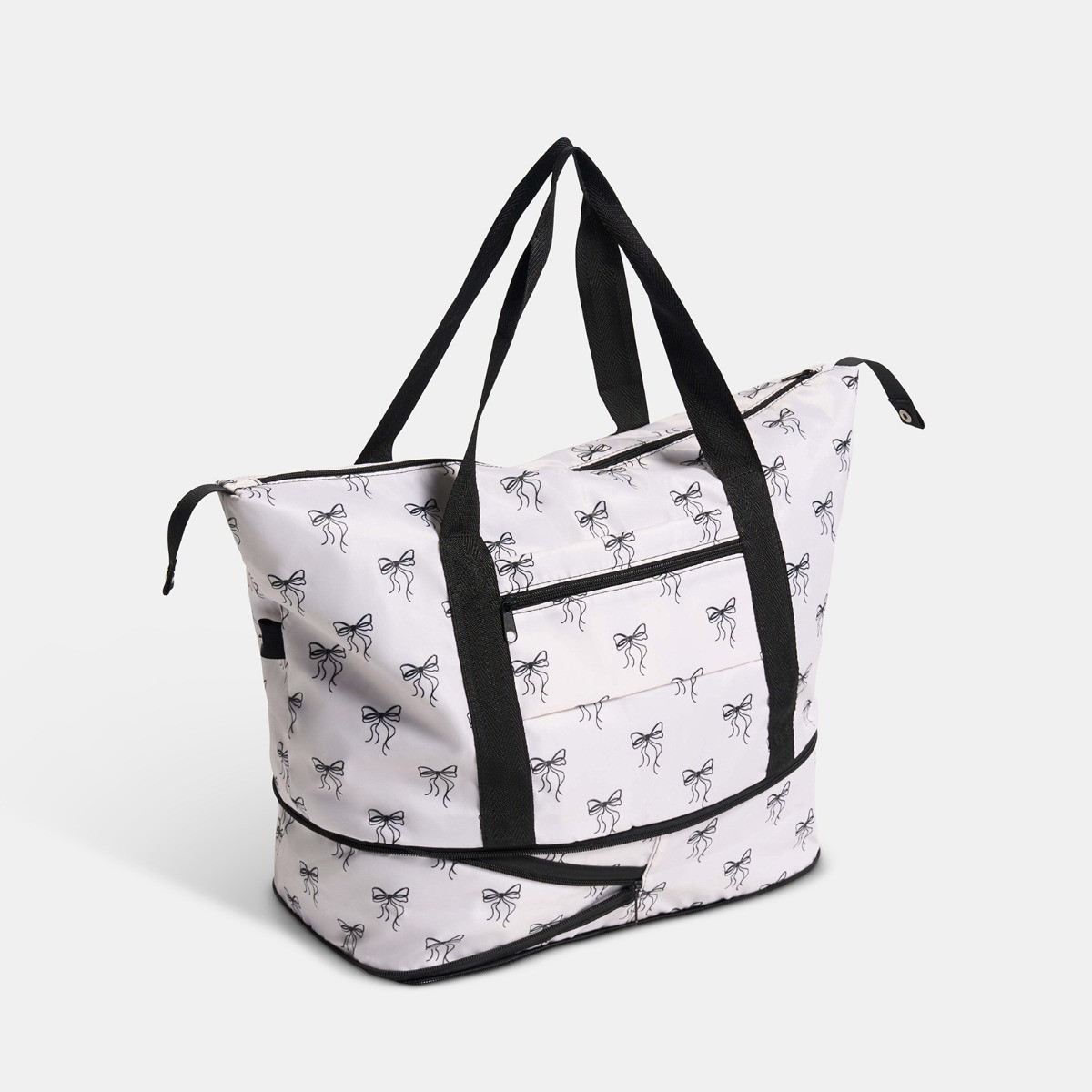 OHS Bow Print Overnight Weekend Travel Bag - Mobochrome>