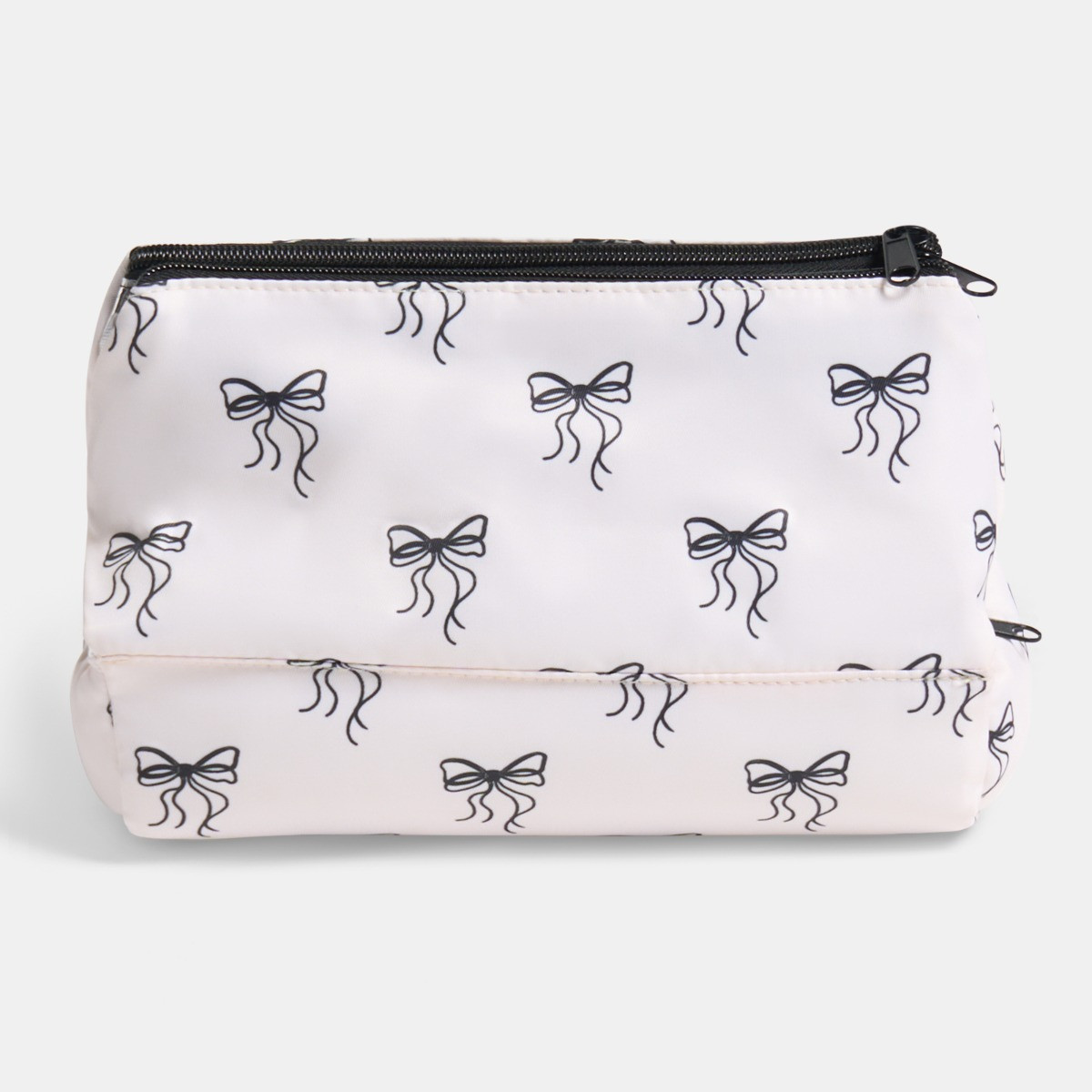 OHS Bow Print Travel Wash Bag - Monochrome>