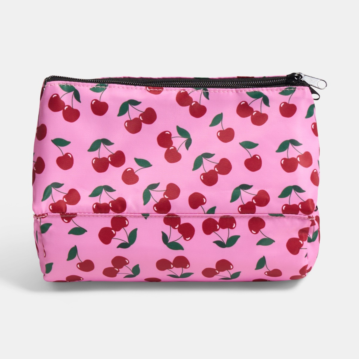 OHS Cherry Print Travel Wash Bag - Pink>