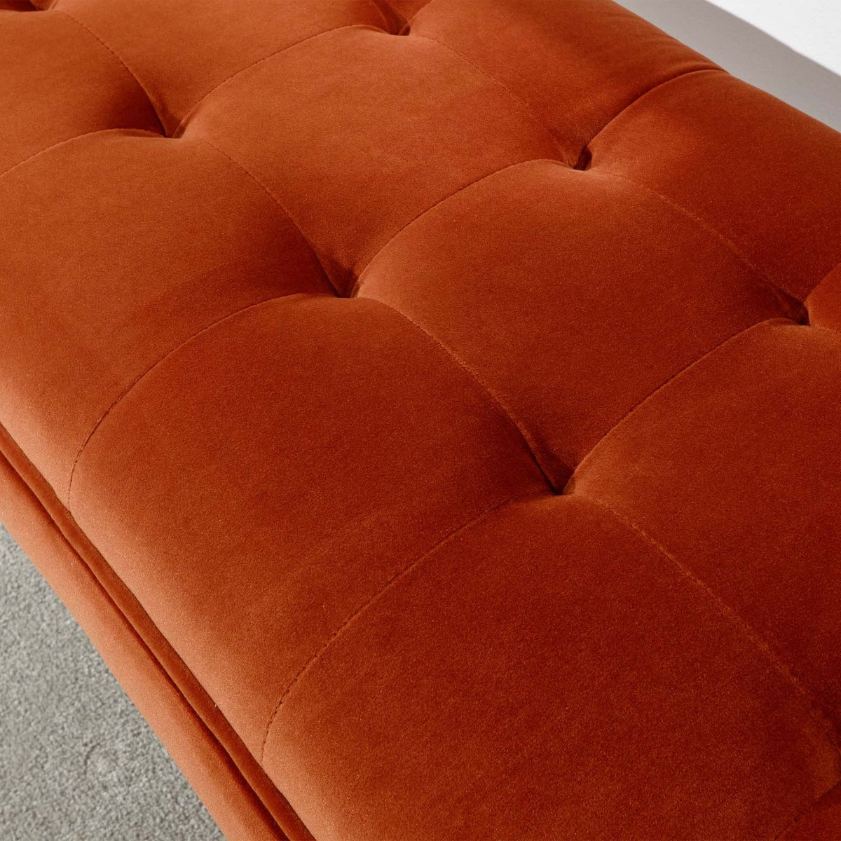 Turin Upholstered Window Seat - Russet>