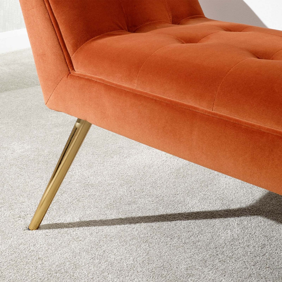 Turin Upholstered Window Seat - Russet>