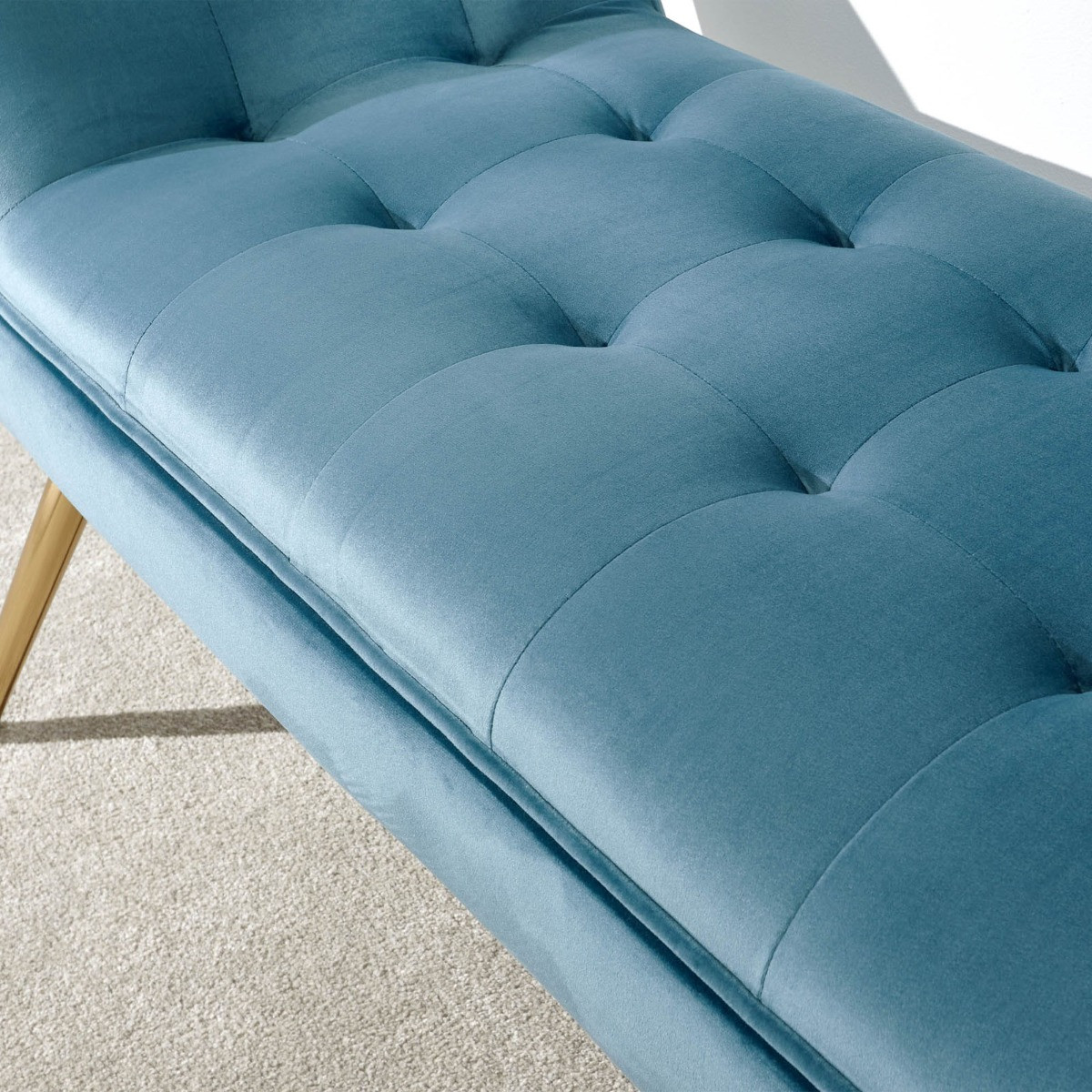Turin Upholstered Window Seat - Teal>