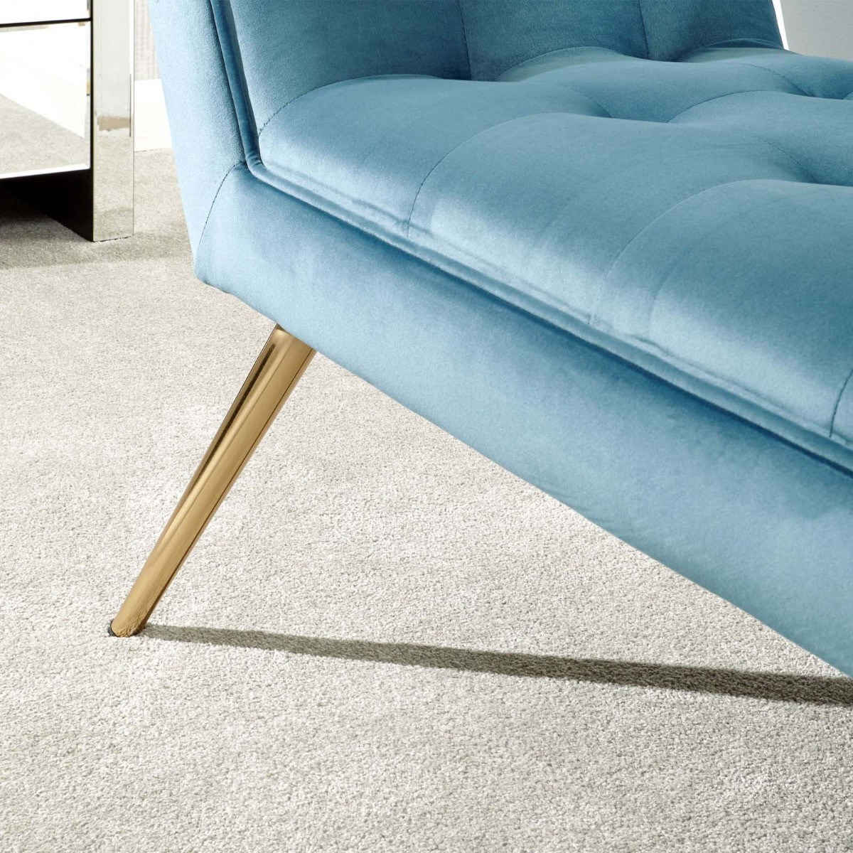 Turin Upholstered Window Seat - Teal>