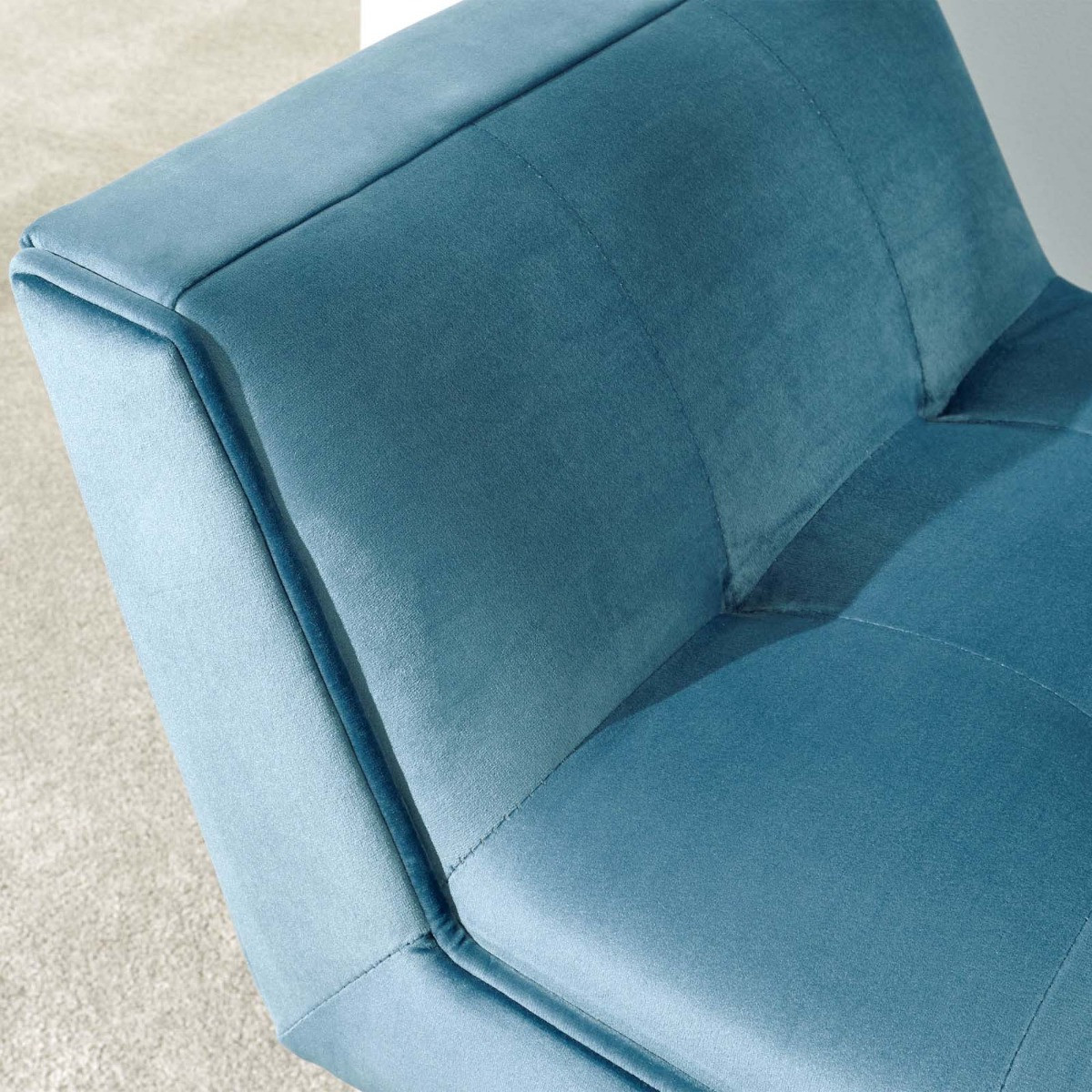 Turin Upholstered Window Seat - Teal>