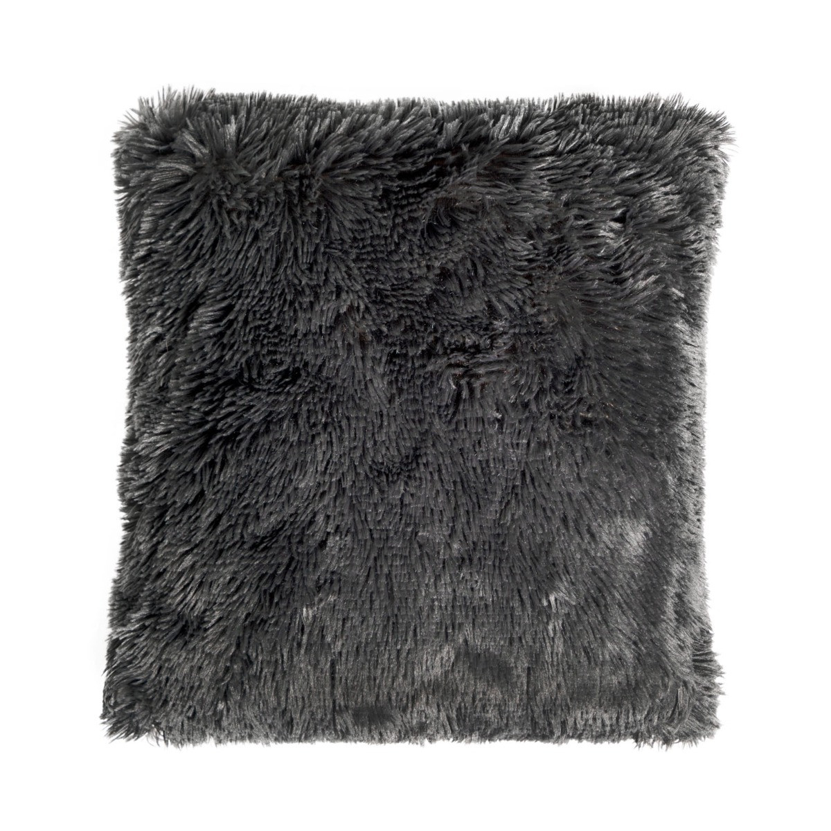 Sienna Fluffy Cushion Covers - Charcoal>