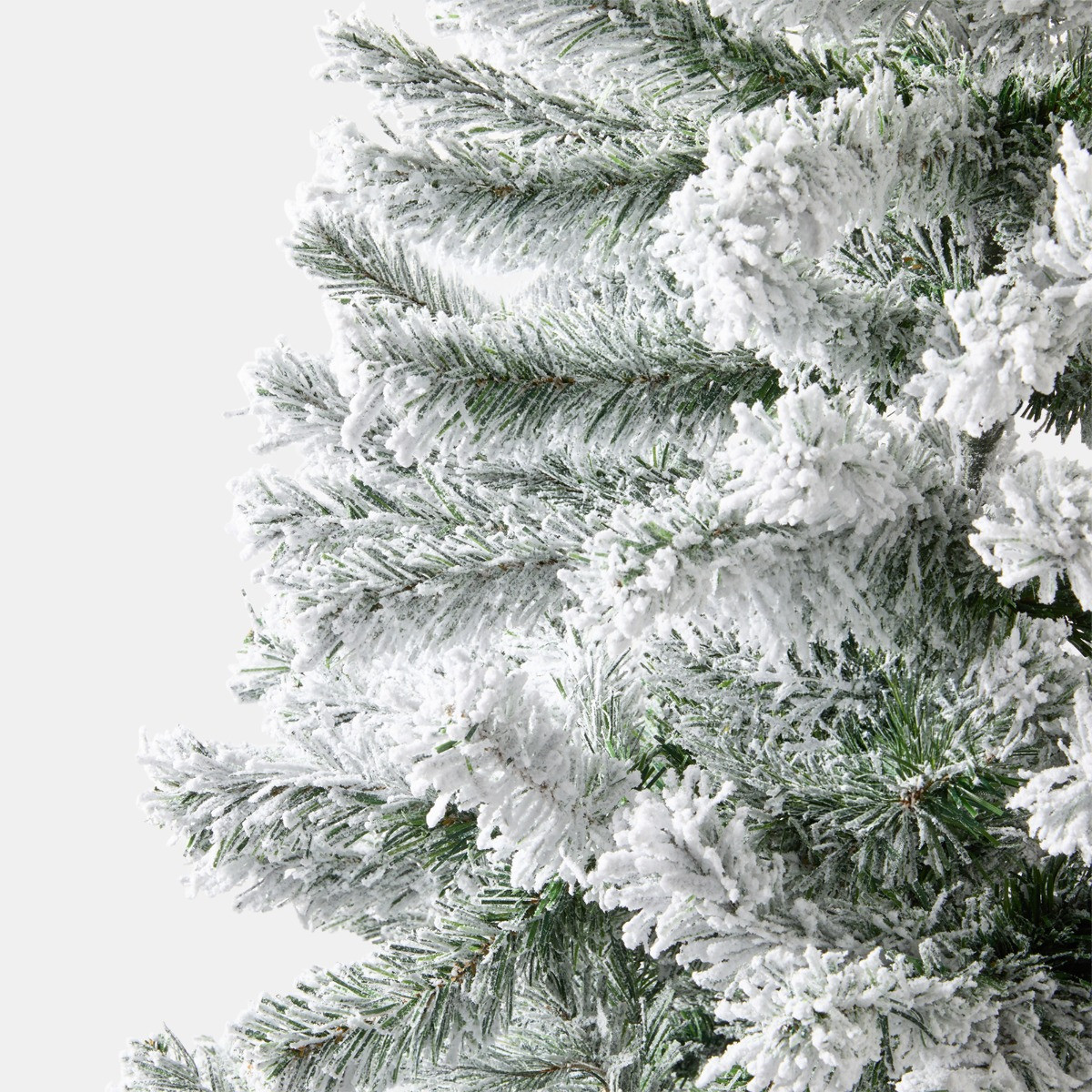 OHS Artificial Snowy Christmas Tree, White - 6ft>