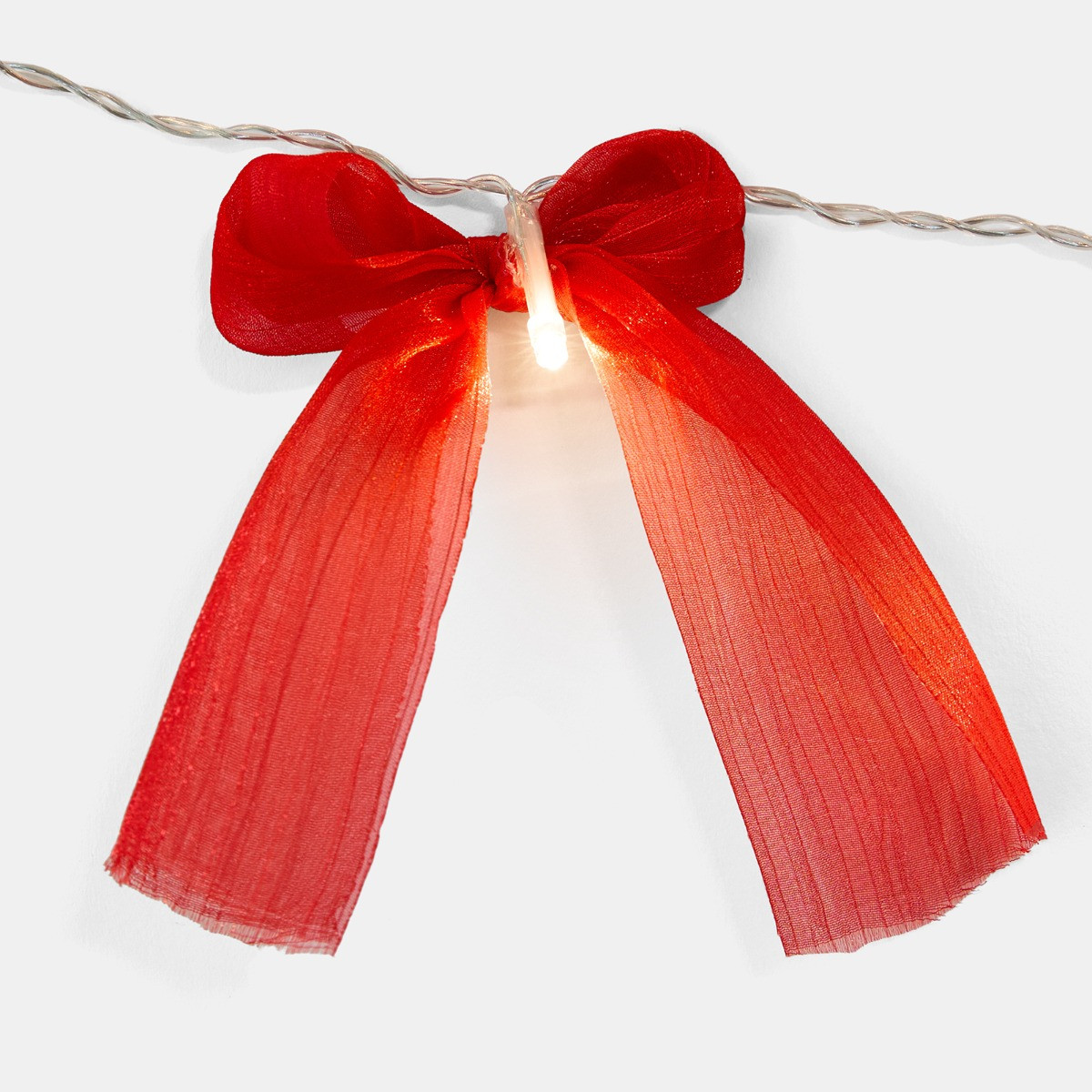 OHS 10 Pack LED Bow String Lights - Red>