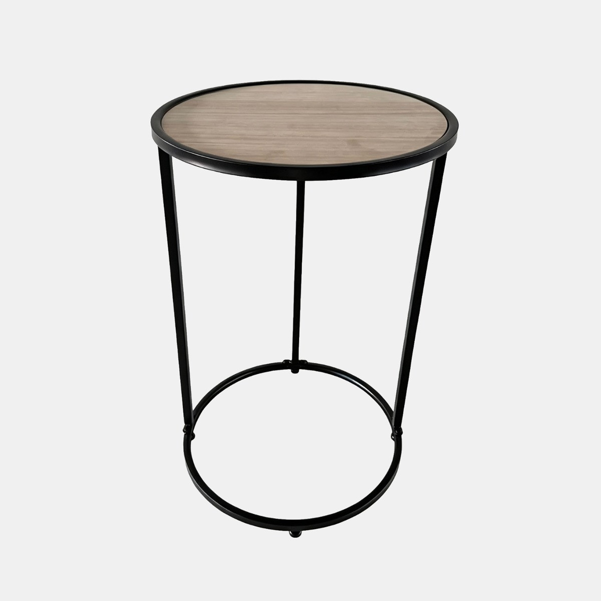 OHS Round C Shape Side Table - Light Wood>