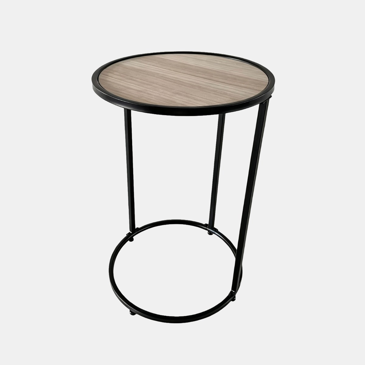 OHS Round C Shape Side Table - Light Wood>