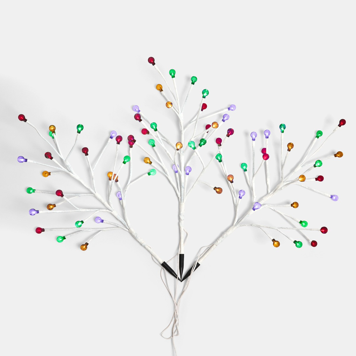 OHS 3 Pack LED Berry Tree Stake Lights - Multi>