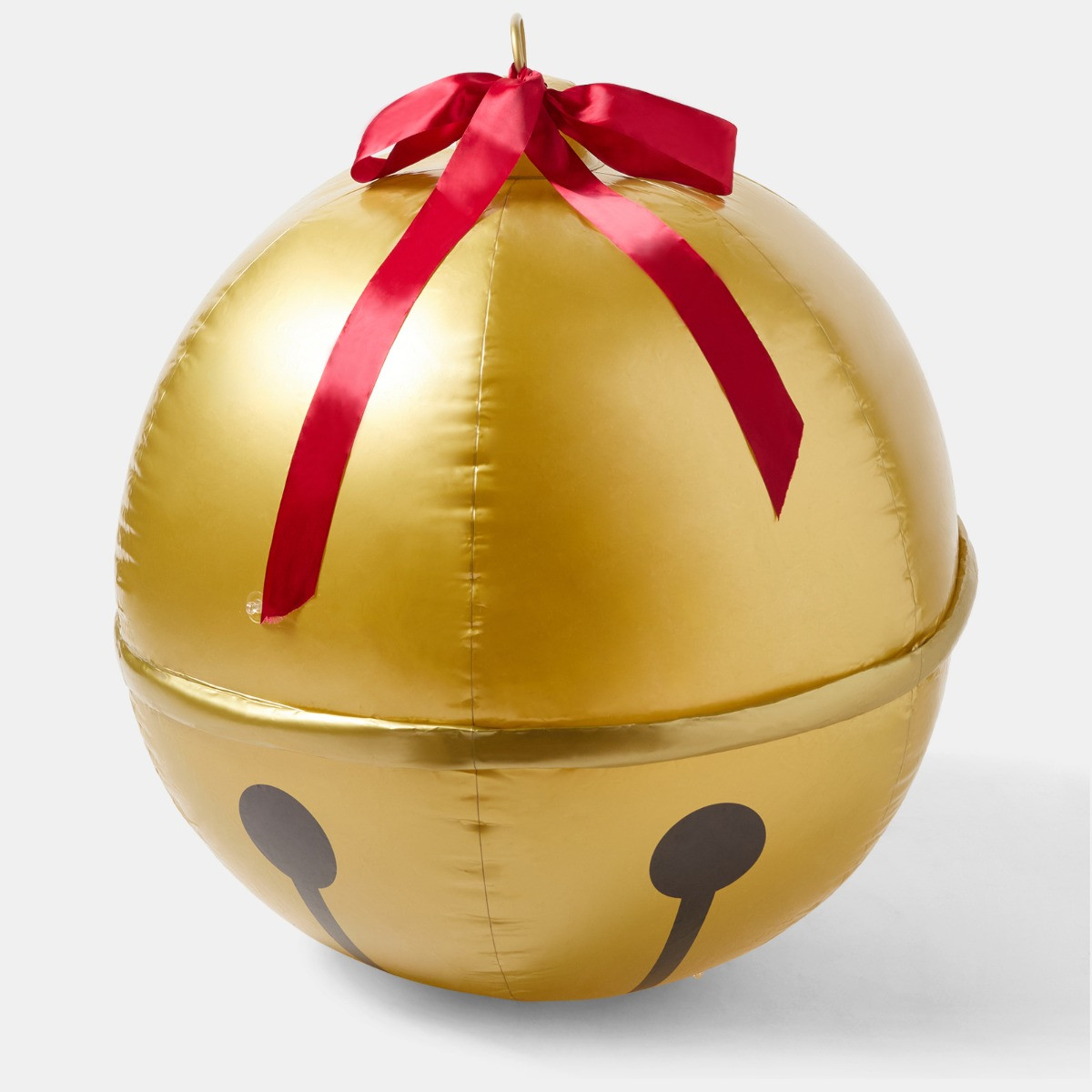 OHS Indoor/Outdoor Inflatable Hanging LED Bell Decoration - Gold>