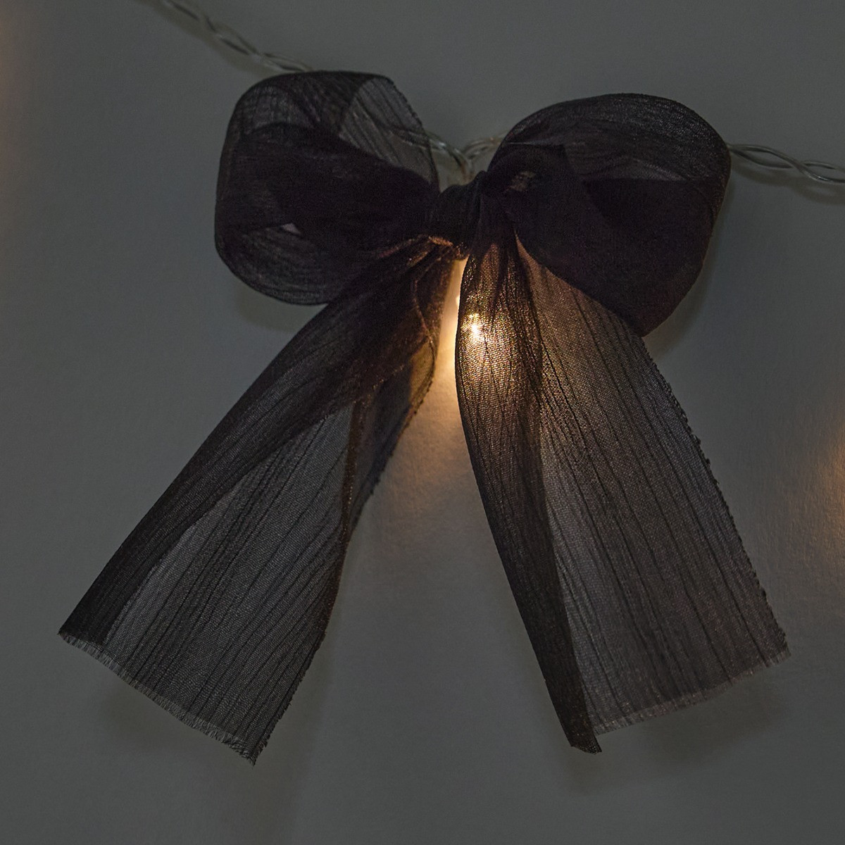 OHS 10 Pack LED Bow String Lights - Black>