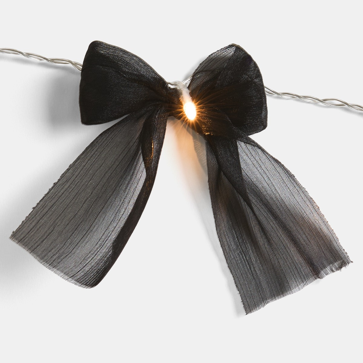 OHS 10 Pack LED Bow String Lights - Black>