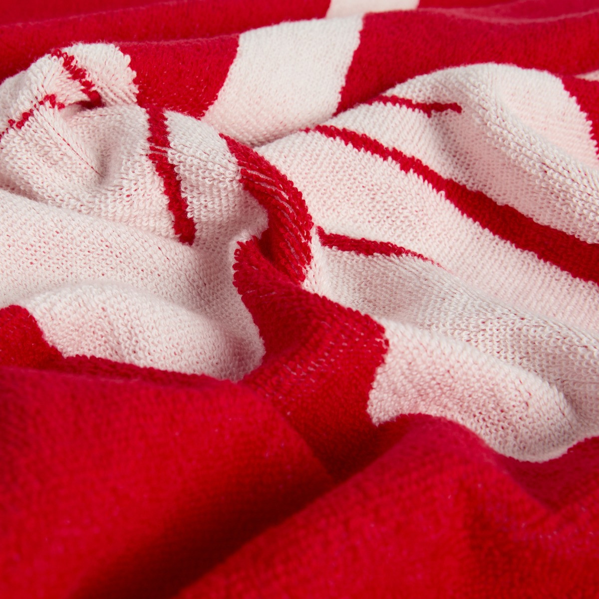 OHS 100% Cotton Elegant Bow Jacquard Towel - Red>