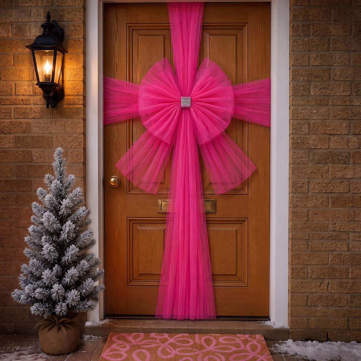 OHS Bow Door Decoration - Hot Pink>