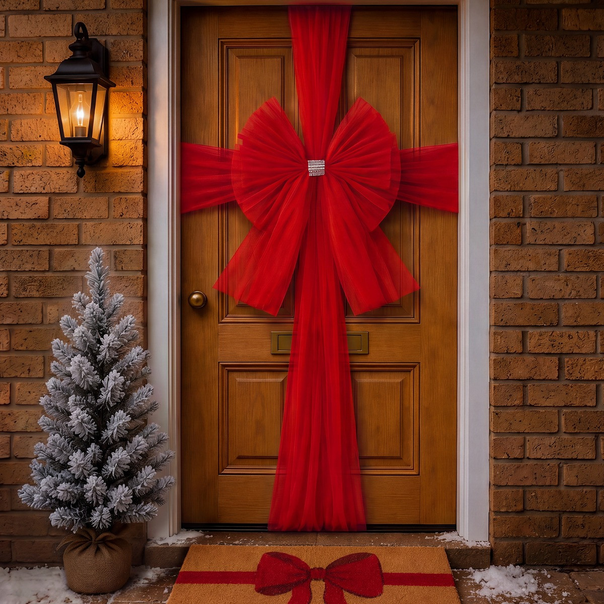 OHS Bow Door Decoration - Red>