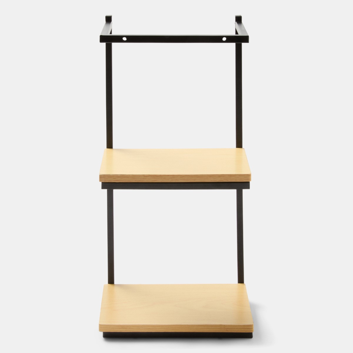 OHS Wall Mounted Towel Holder - Black/Light Wood>
