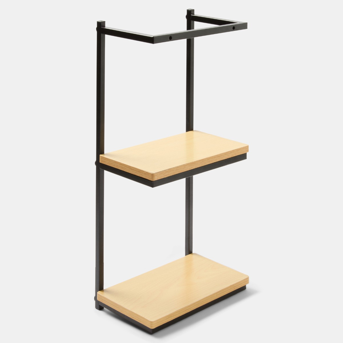 OHS Wall Mounted Towel Holder - Black/Light Wood>