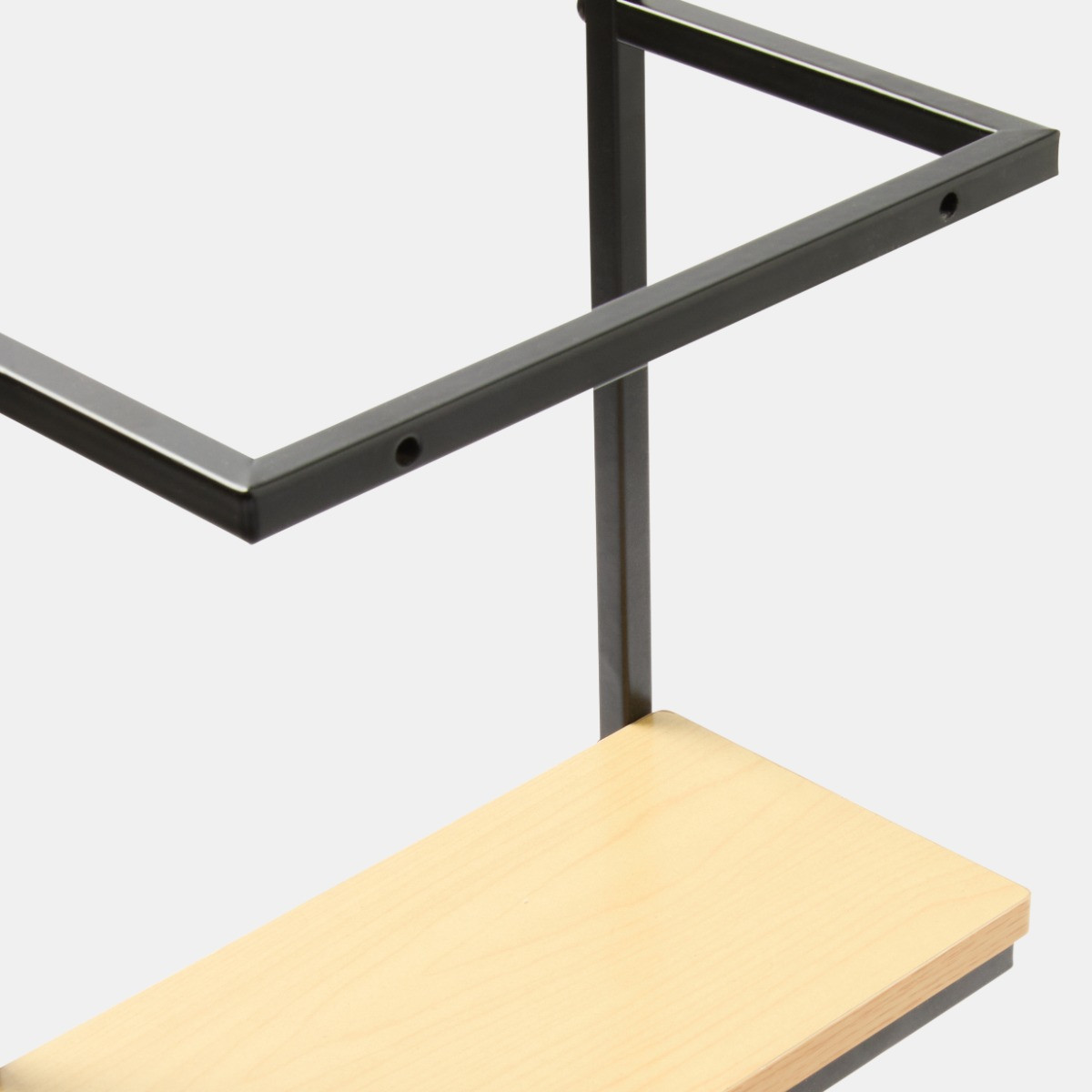 OHS Wall Mounted Towel Holder - Black/Light Wood>