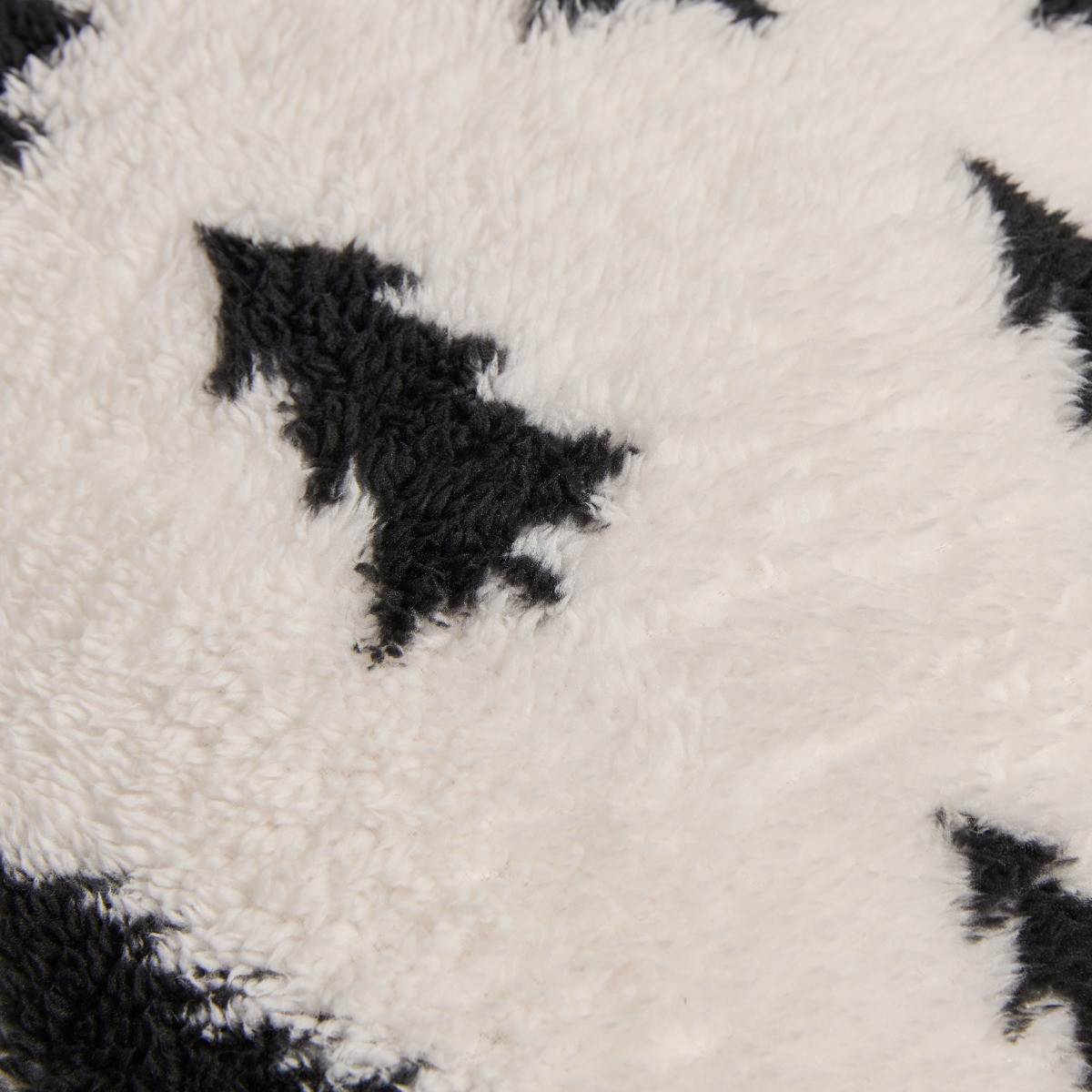 OHS Christmas Tree Print Teddy Cushion Covers, Monochrome - 45 x 45cm>