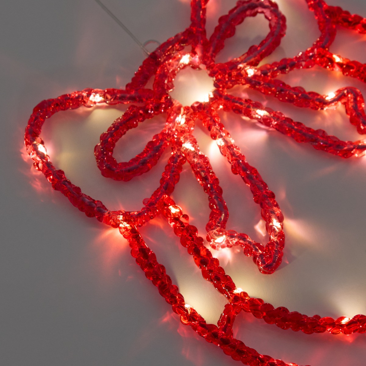 OHS LED Bow Wreath - Hot Pink/Red>
