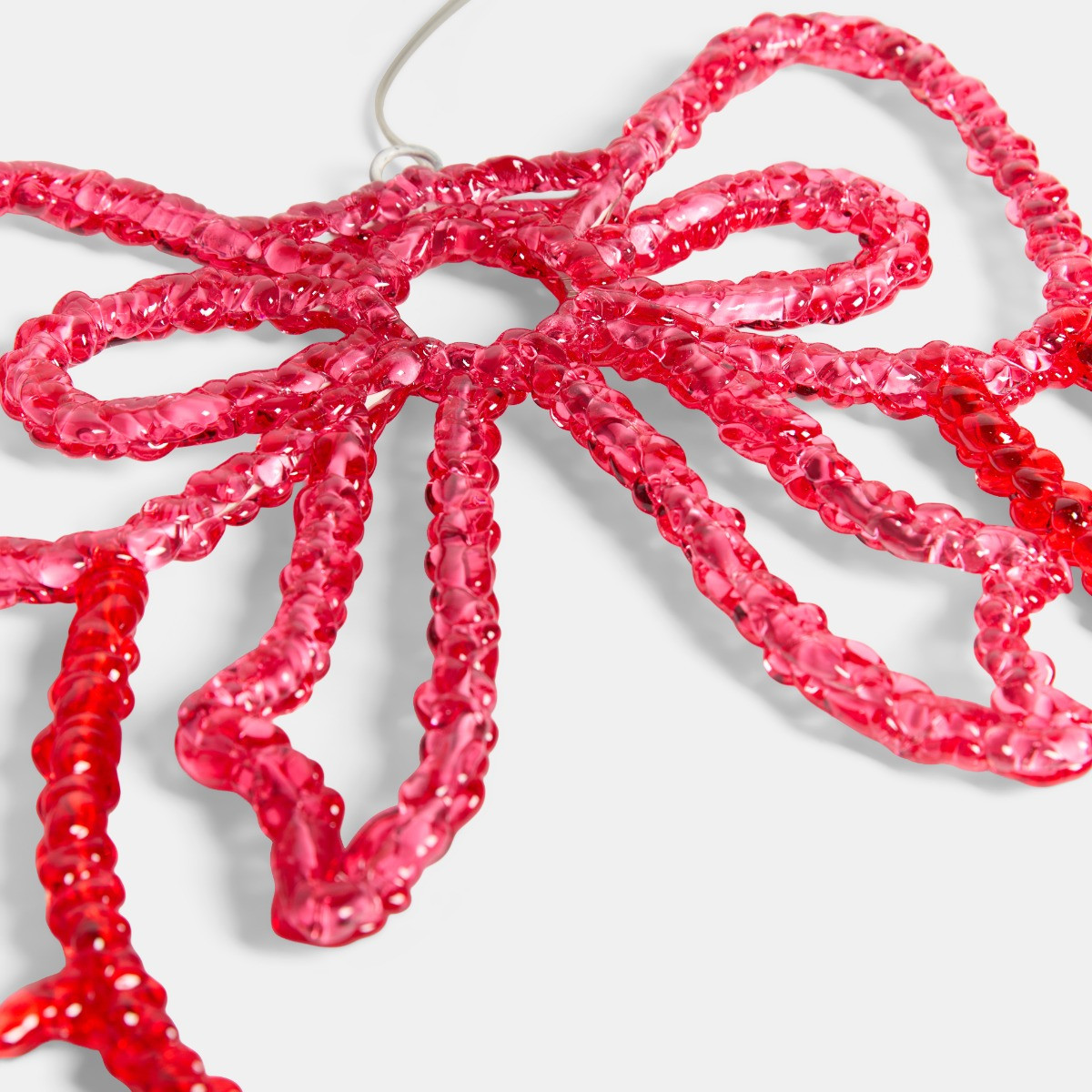 OHS LED Bow Wreath - Hot Pink/Red>