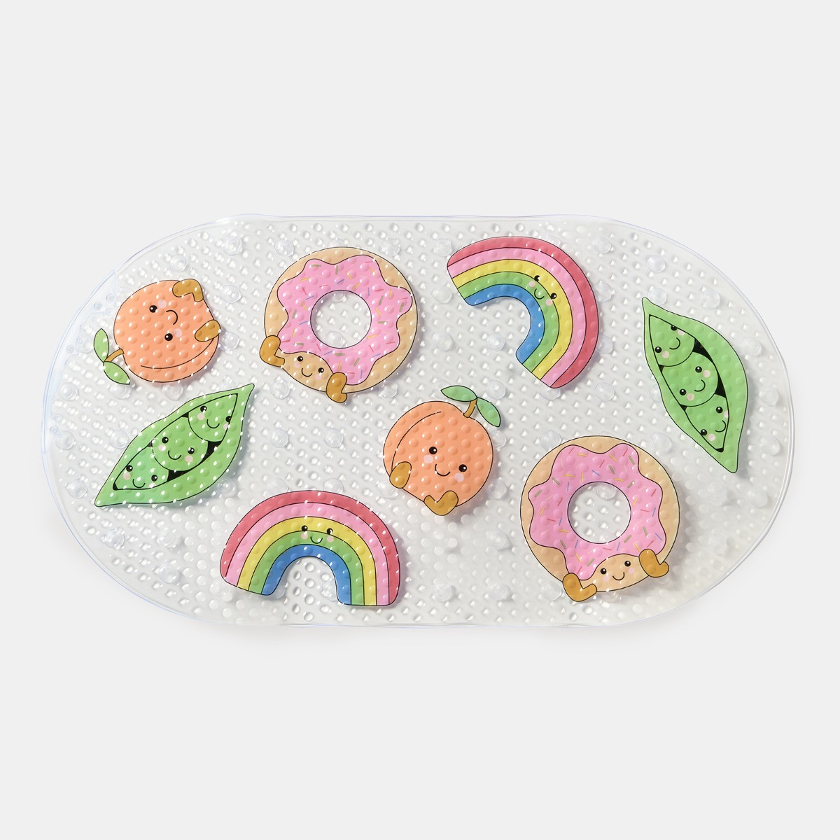 OHS Sweetie Pies PVC Slip Resistant Bath Mat - Clear>