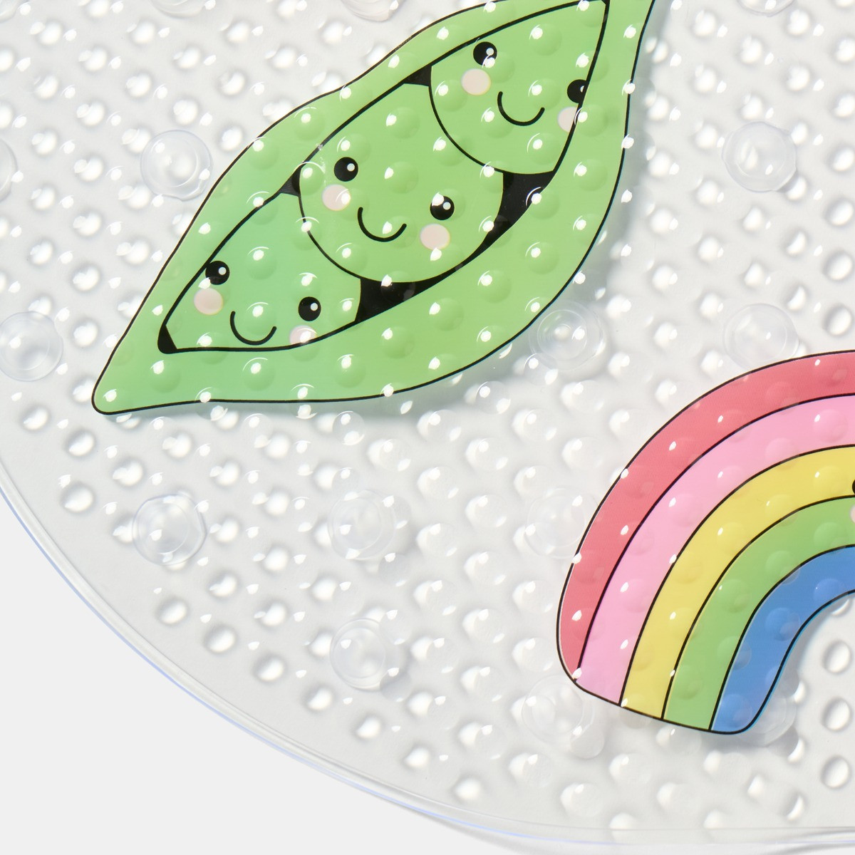 OHS Sweetie Pies PVC Slip Resistant Bath Mat - Clear>
