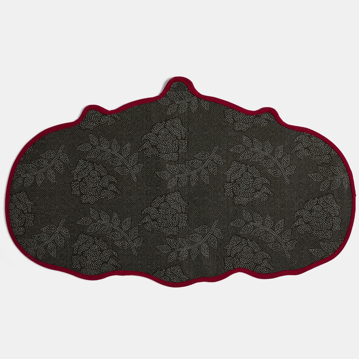 OHS Hello Pumpkin Slogan Printed Bath Mat - Multi>
