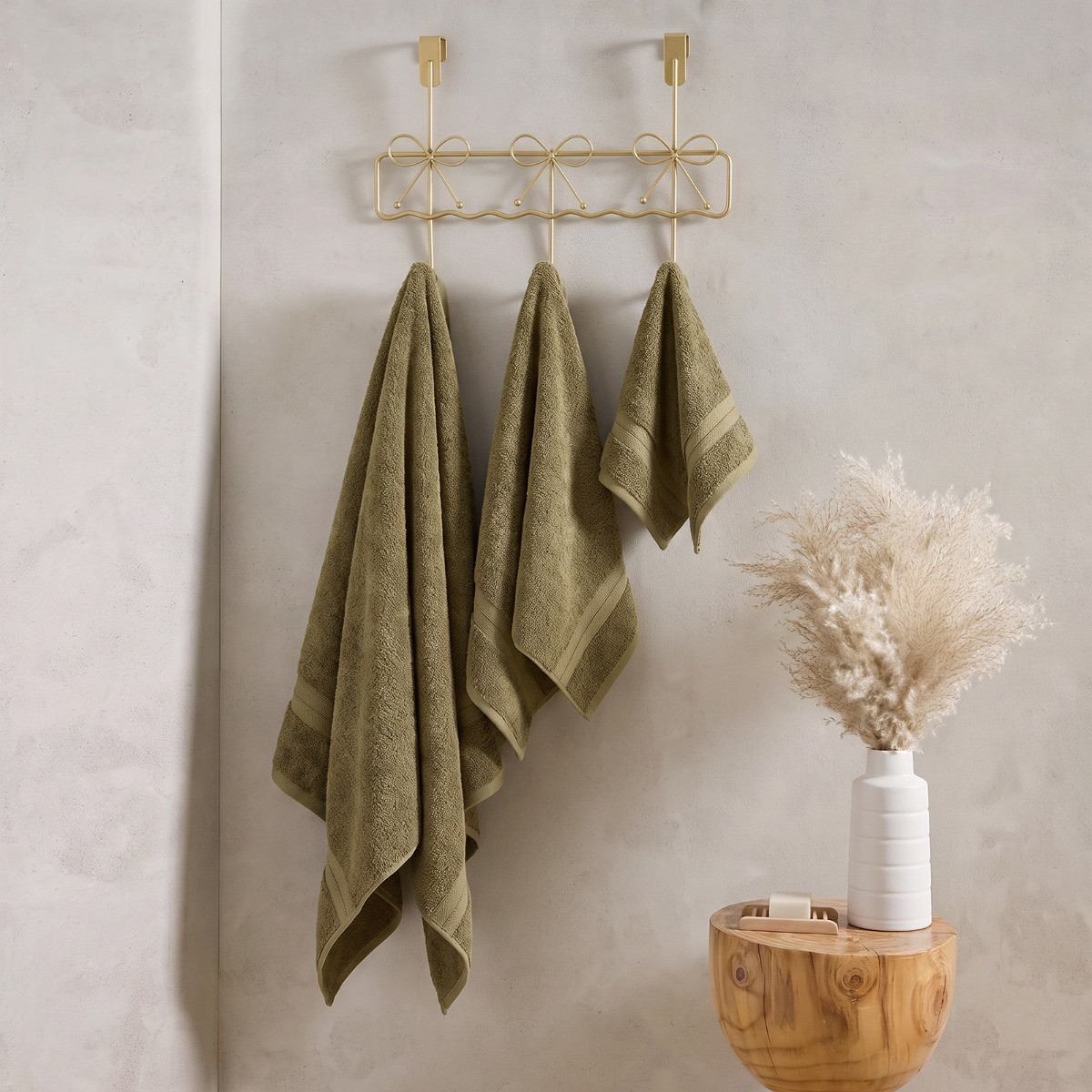OHS 100% Cotton Towel - Woodland Green>
