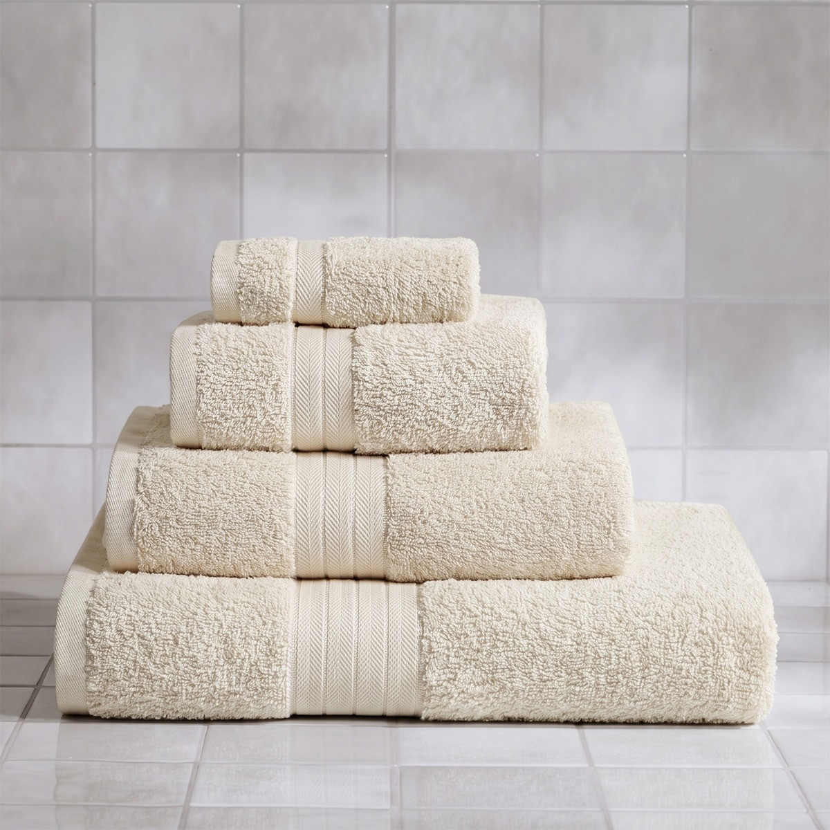 OHS 100% Cotton Towel - Cream>