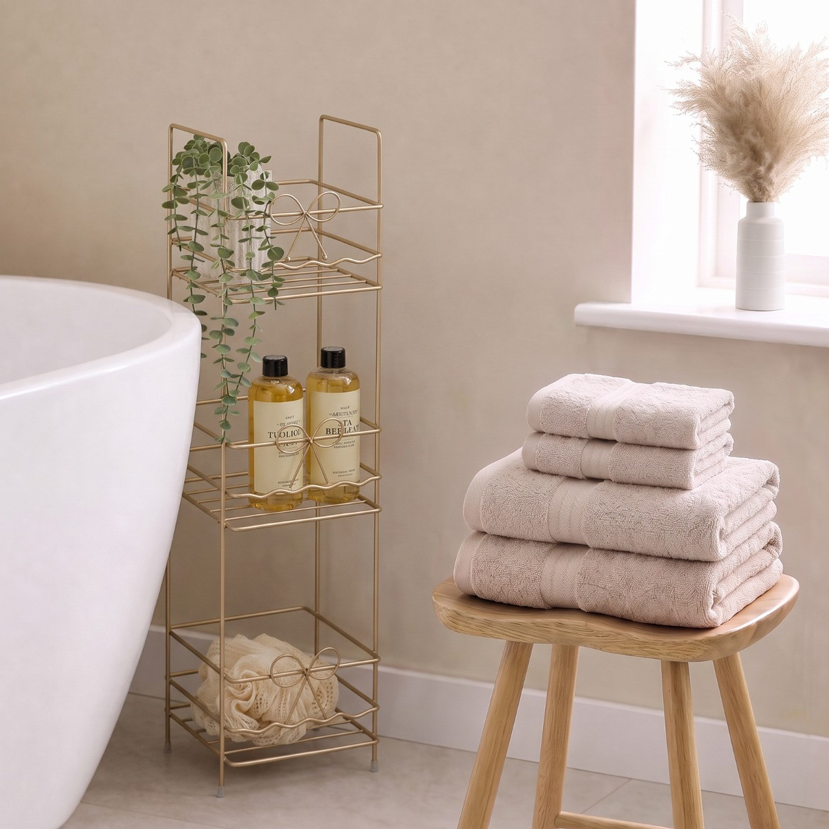 OHS 100% Cotton Towel - Cream>