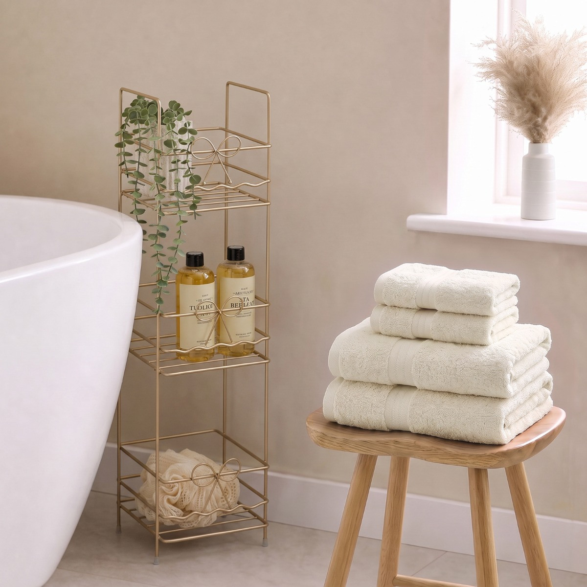OHS 100% Cotton Towel - Ivory>