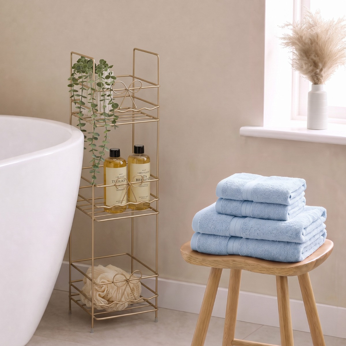 OHS 100% Cotton Towel - Dusky Blue>