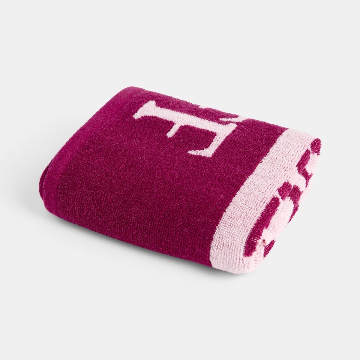 OHS 100% Cotton Take it Off Slogan Hand Towel, Pink/Burgundy - 1PC>