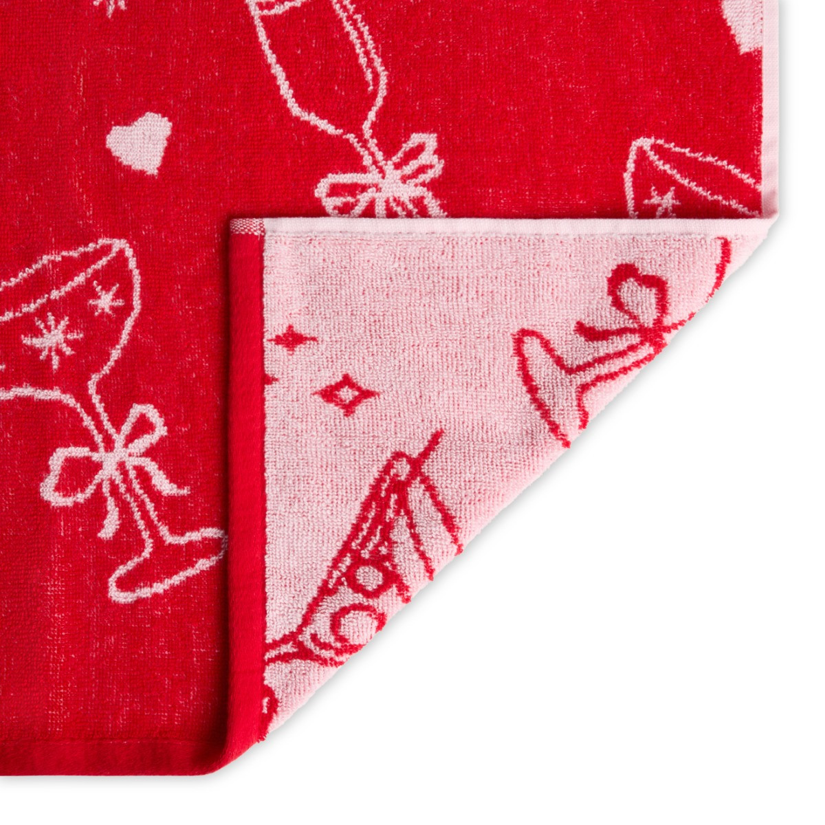 OHS 100% Cotton Illustrated Towel - Burgundy/Pink>