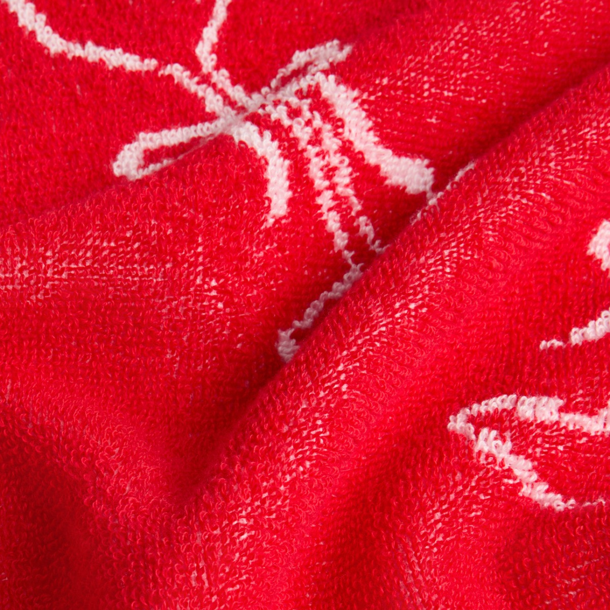 OHS 100% Cotton Illustrated Towel - Burgundy/Pink>