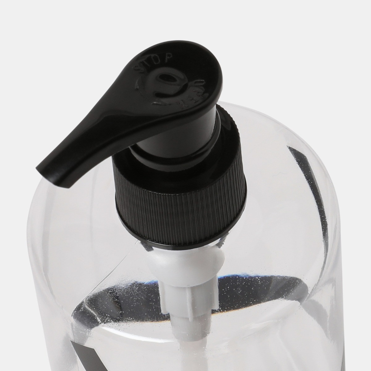 OHS Bow Wrapped Dispenser Bottles, Clear/Black - 3 Pack>