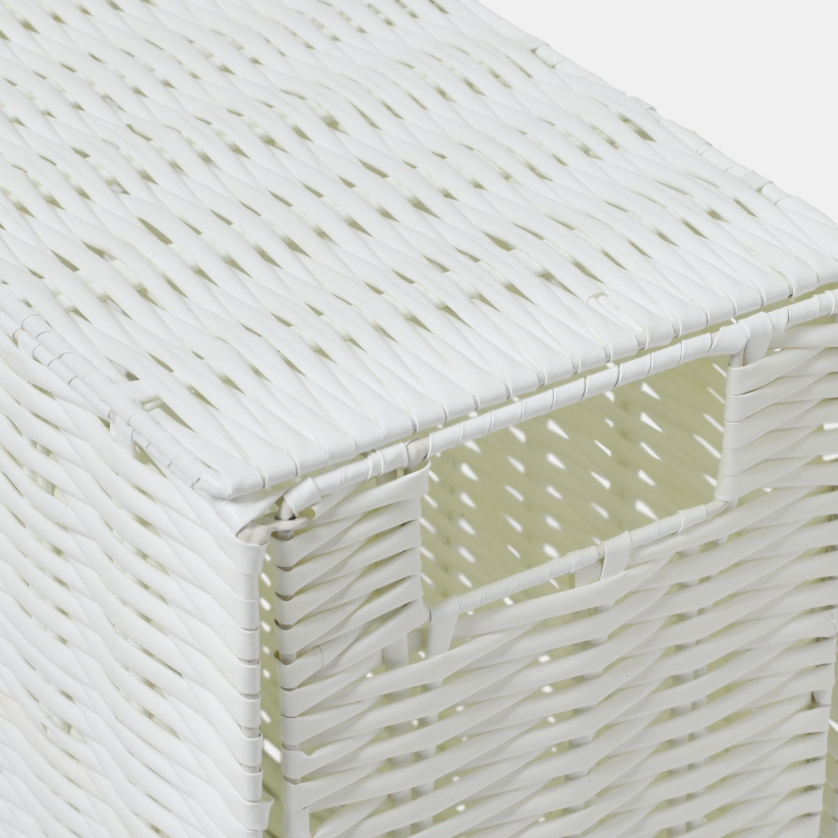 OHS Woven Foldable Bathroom Storage Box - Cream>