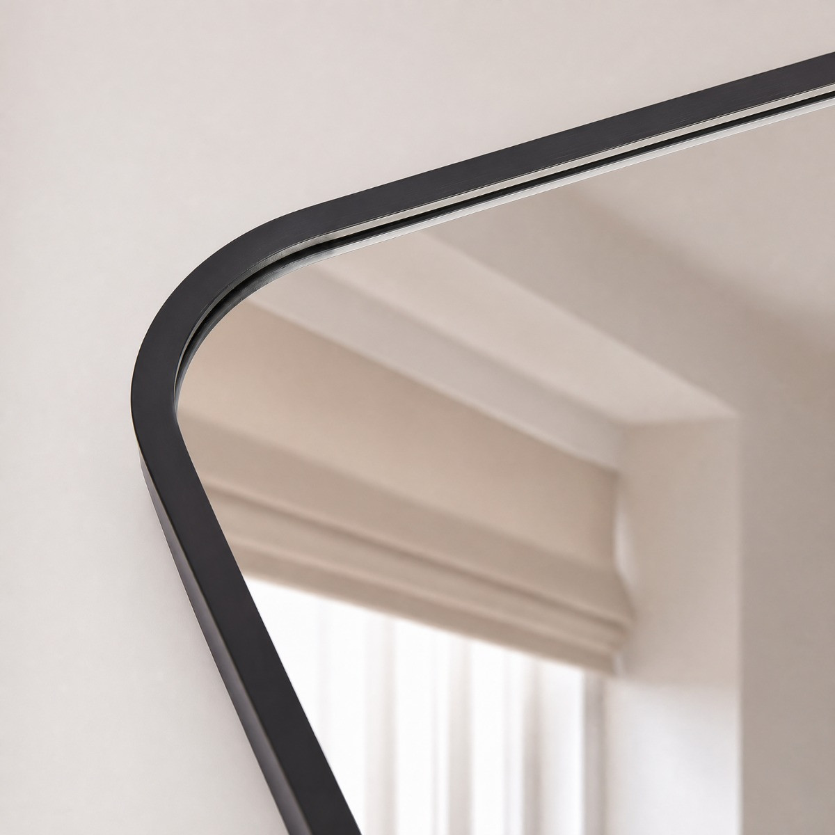 OHS Square Wall Mirror - Black>