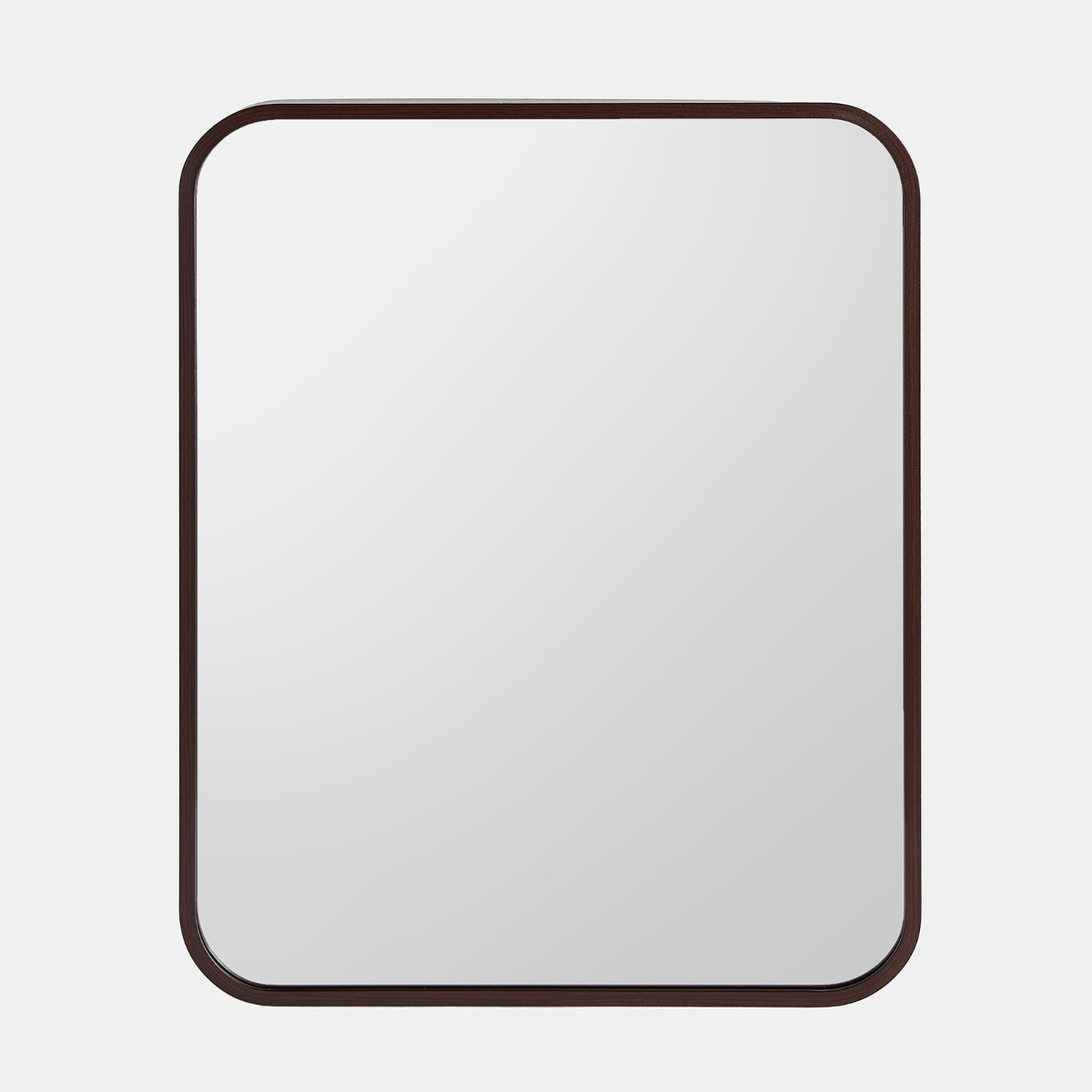 OHS Square Wall Mirror - Coffee>