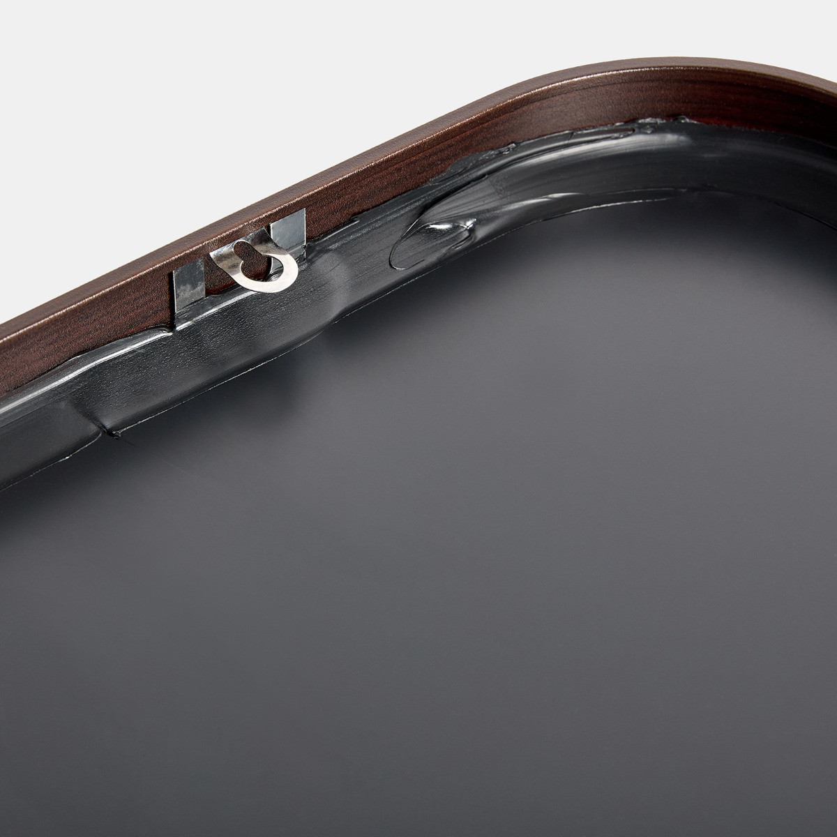 OHS Square Wall Mirror - Coffee>