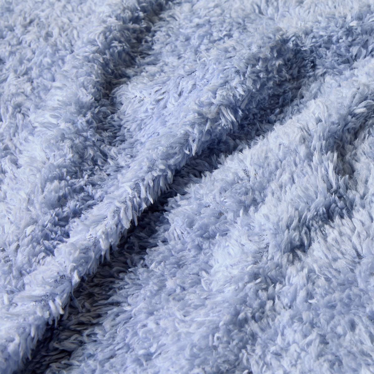 OHS Teddy Fleece Fitted Sheet - Dusky Blue>